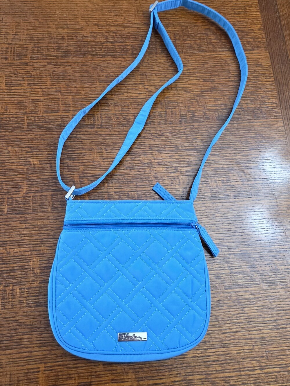 Vera Bradley Sky Blue Cross Body Bag Purse Like New